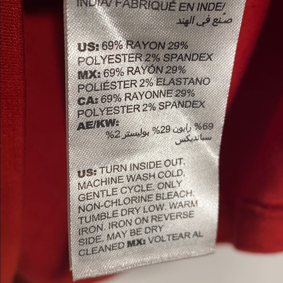 Chico 0 tunic boho design sequins tomato red  LS - Picture 3 of 7